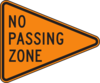 No Passing Zone Clip Art